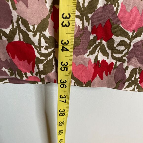 Boden Floral Tulip Midi Dress Scoop Neck Cap Sleeves Side Zip Fully Lined US 6P - Picture 13 of 15